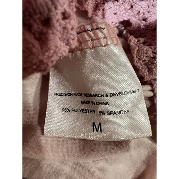 NWT Poof pink tie-dye high-low skirt with a smocked waist and ruffled hem Medium - Picture 5 of 6